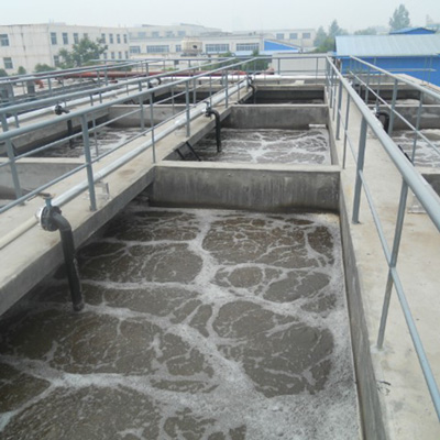 中堂造紙廠廢水處理工程 接觸氧化池建設